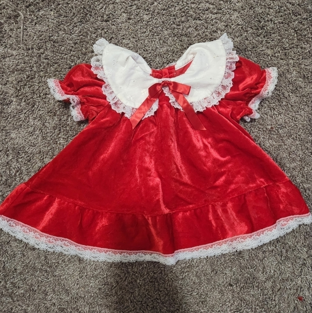 Vintage 80s 90s California Talk, Baby Girls Dress, Size 18 months
